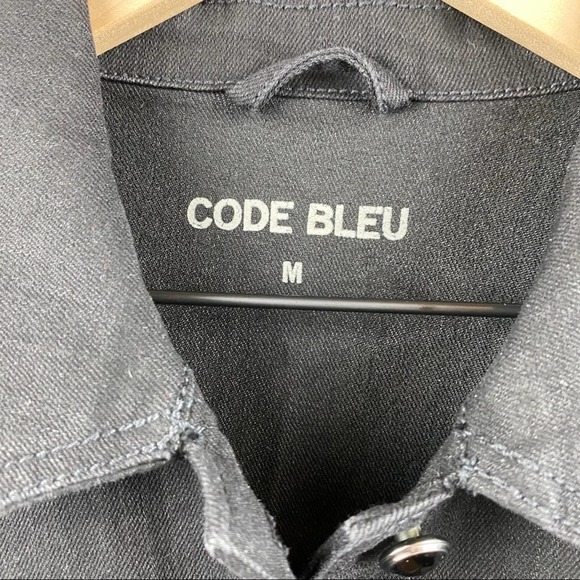 Code Bleu Black womens fall Madeline Denim Jacket - Picture 4 of 10
